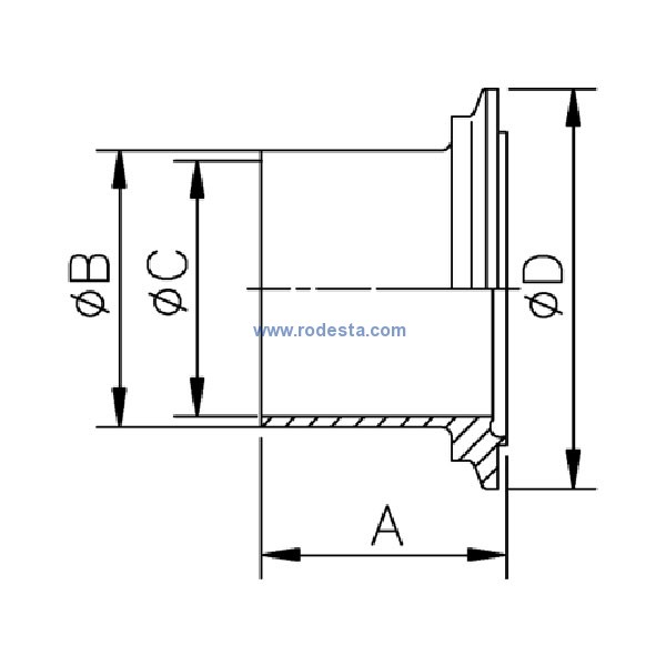 Clamp nut DIN 11864-3